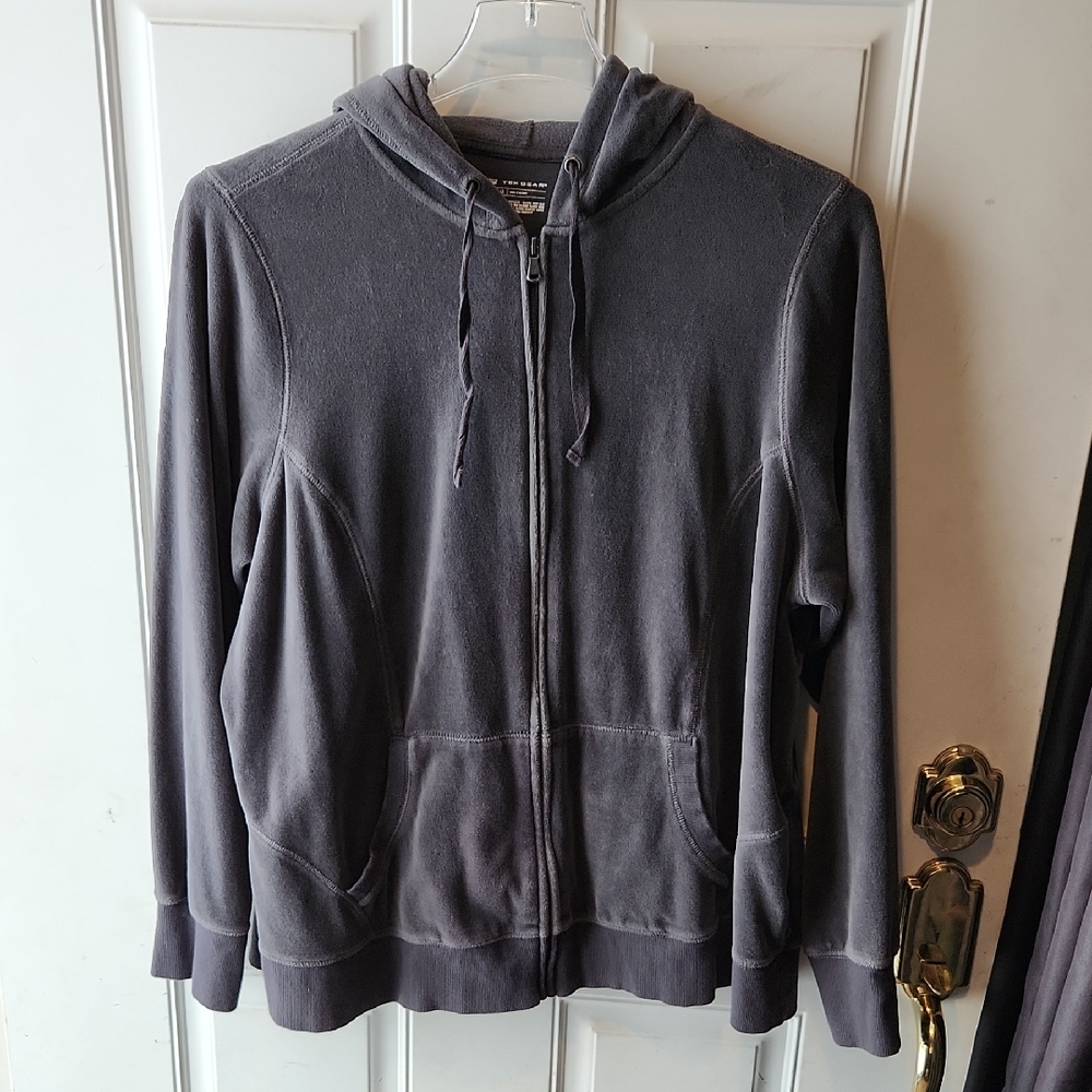 Tek Gear Women's Charcoal Drawstring Hoodie Size 2X